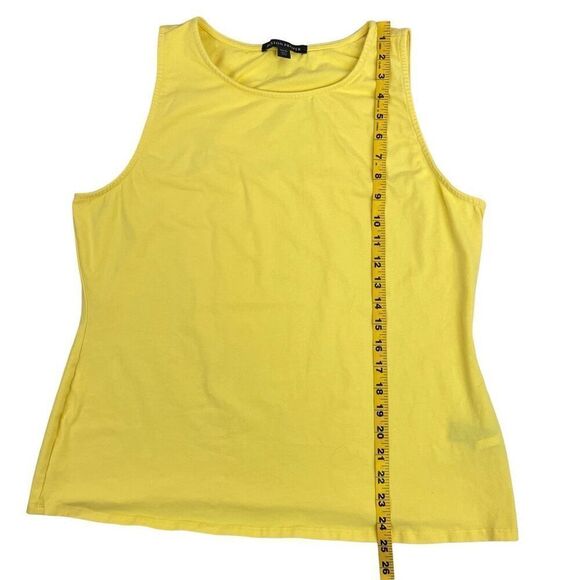 Boston Proper Womens Solid Pullover Straight Hem Tank Top Yellow Size XL - Picture 7 of 14